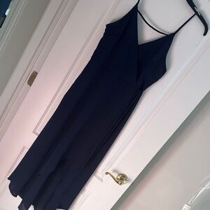 Elegant Navy Blue Women's Dress
